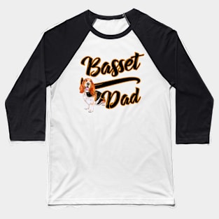 Basset Hound Dad Baseball T-Shirt